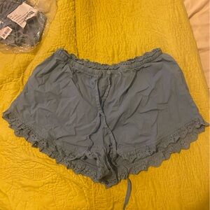 Urban Outfitters Powder Blue Bloomers with Lace Trim size S NWT